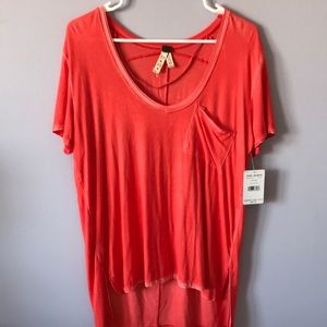 Free People orange shirt.NWT
